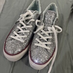 Size 7 - Chiara Ferragni x Converse One Star Platform Ox Glitter W